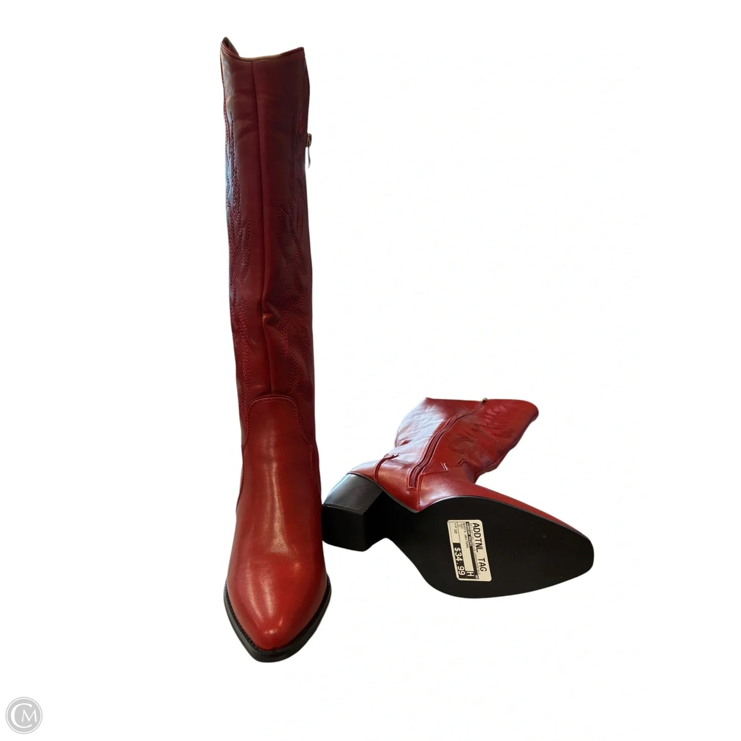 Boots Western By Dream Pairs In Red, Size: 10