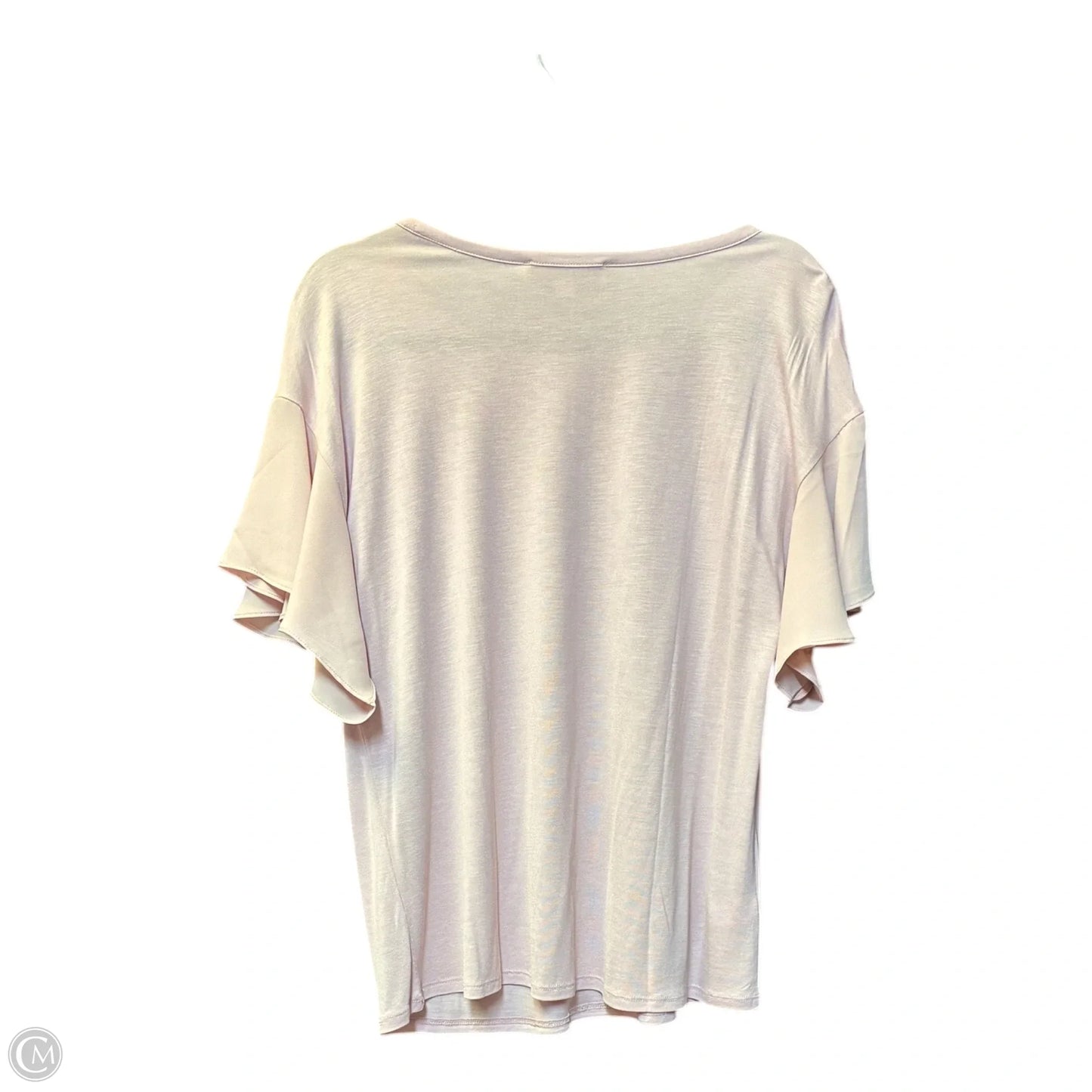 Top Short Sleeve By Loft In Pink, Size: M
