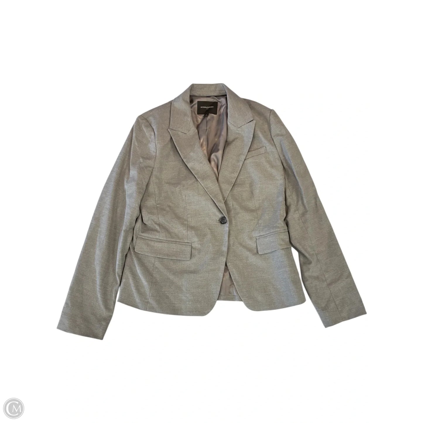 Blazer By Banana Republic In Grey, Size: S