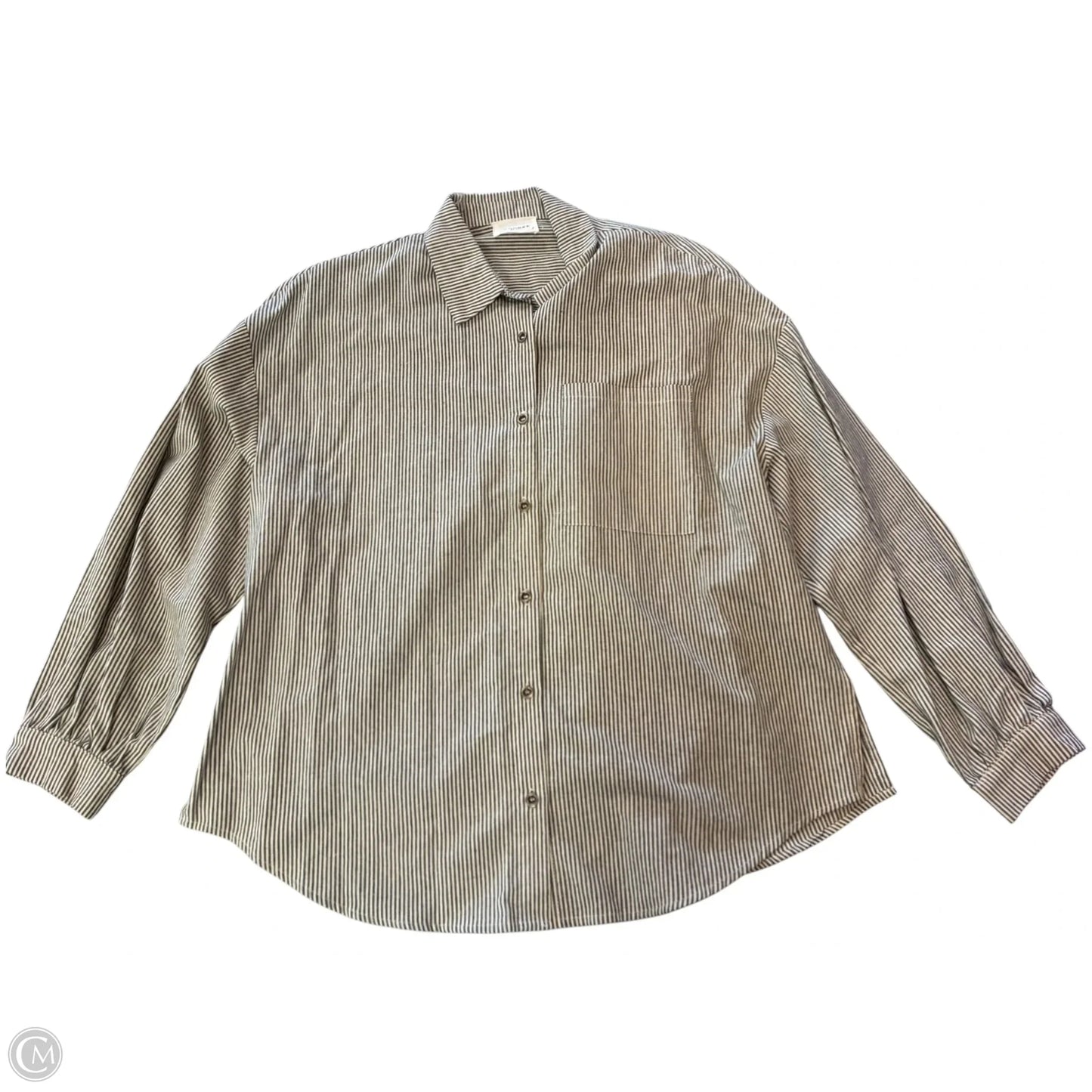 Top Long Sleeve By Andree By Unit In Striped Pattern, Size: S