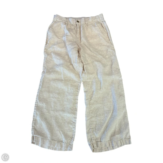 Pants Linen By Lands End In Beige, Size: 10p