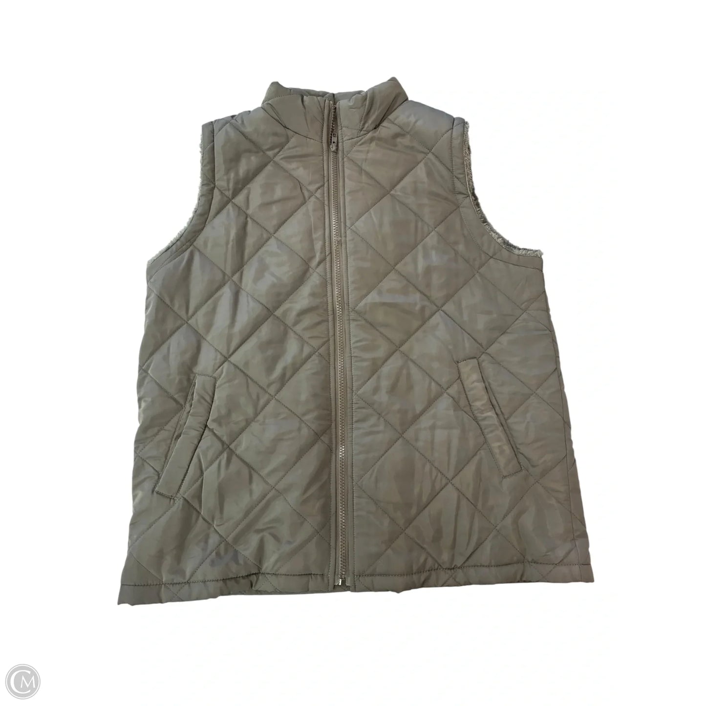Vest Puffer & Quilted By Clothes Mentor In Grey, Size: S