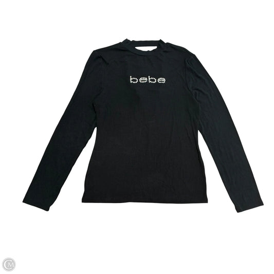 Top Long Sleeve By Bebe In Black, Size: Xl