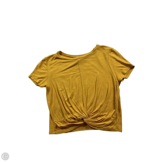 Top Short Sleeve Basic By Gaze In Yellow, Size: Xs