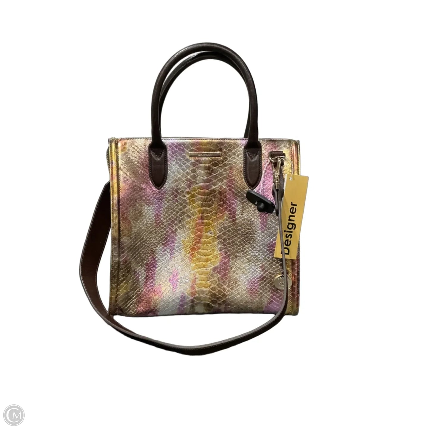 Handbag Designer By Brahmin, Size: Large