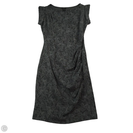 Dress Casual Midi By Ann Taylor In Black & Grey, Size: Xsp