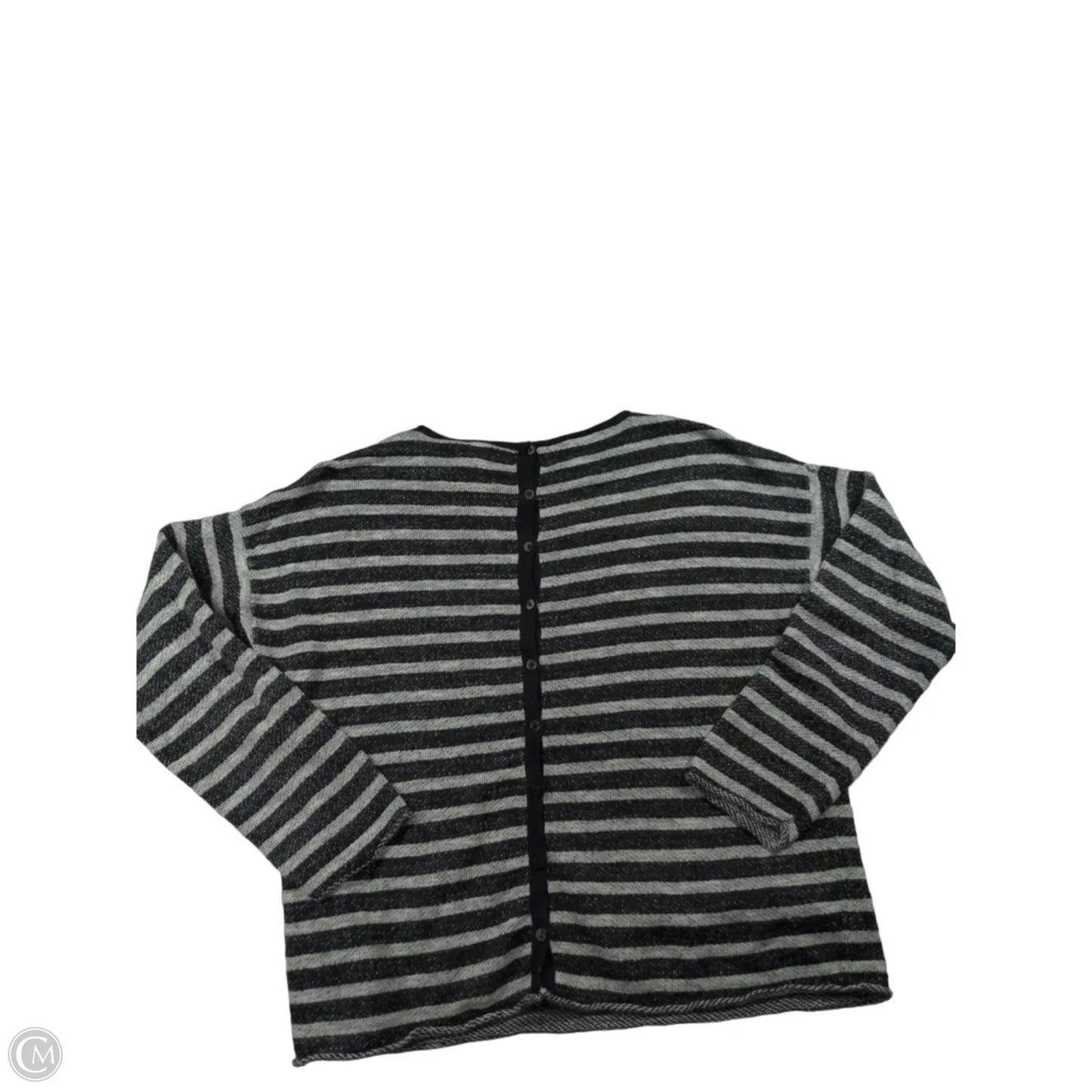 Sweater By Eileen Fisher In Black & White, Size: Xs