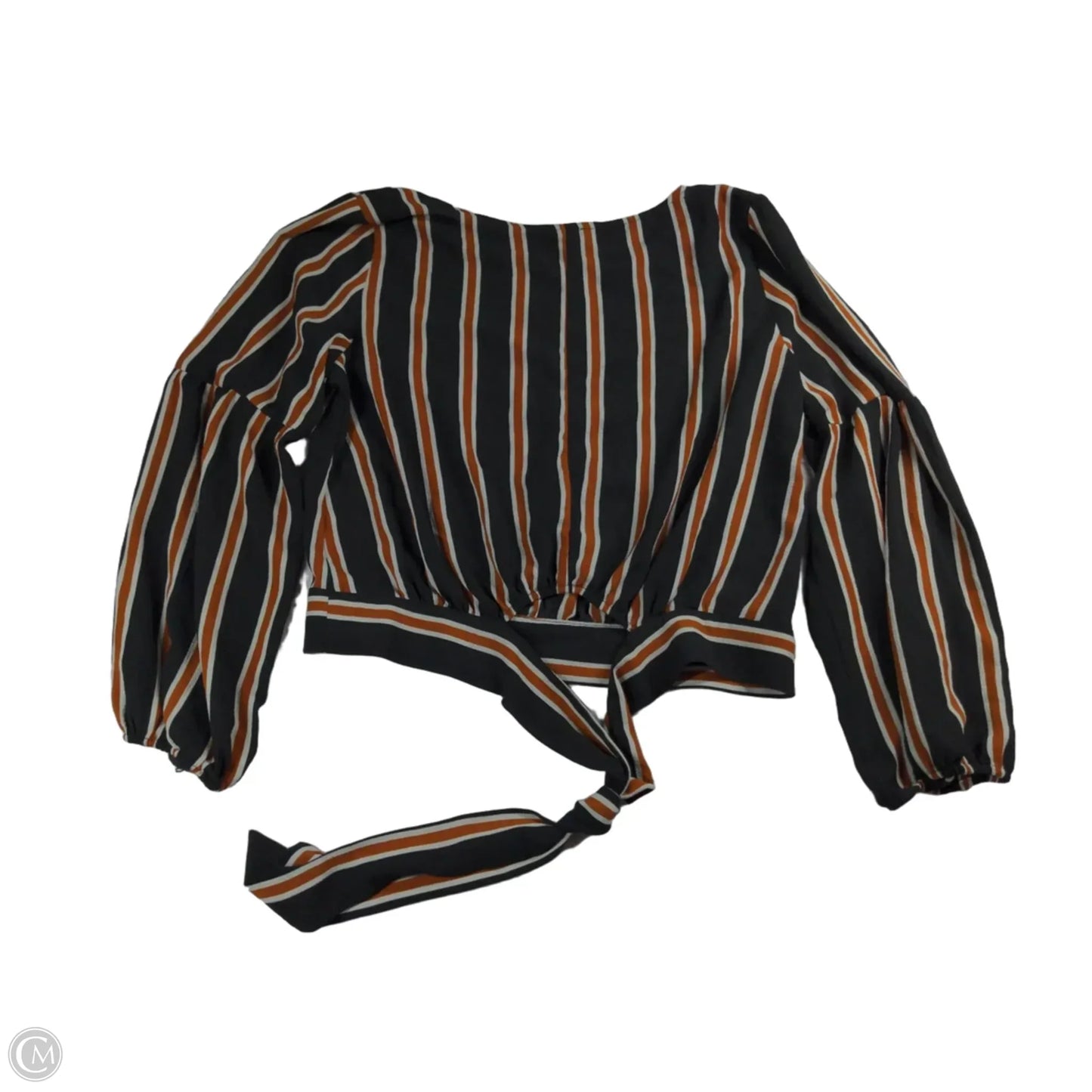 Top Long Sleeve By Mine In Striped Pattern, Size: S
