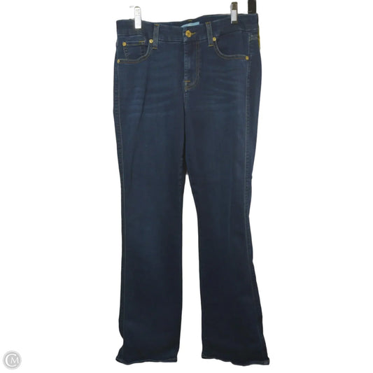 Jeans Flared By 7 For All Mankind In Blue, Size: 8