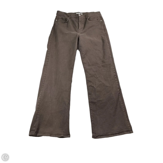 Jeans Wide Leg By Loft In Brown, Size: 8