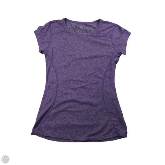 Athletic Top Short Sleeve By Fabletics In Purple, Size: S