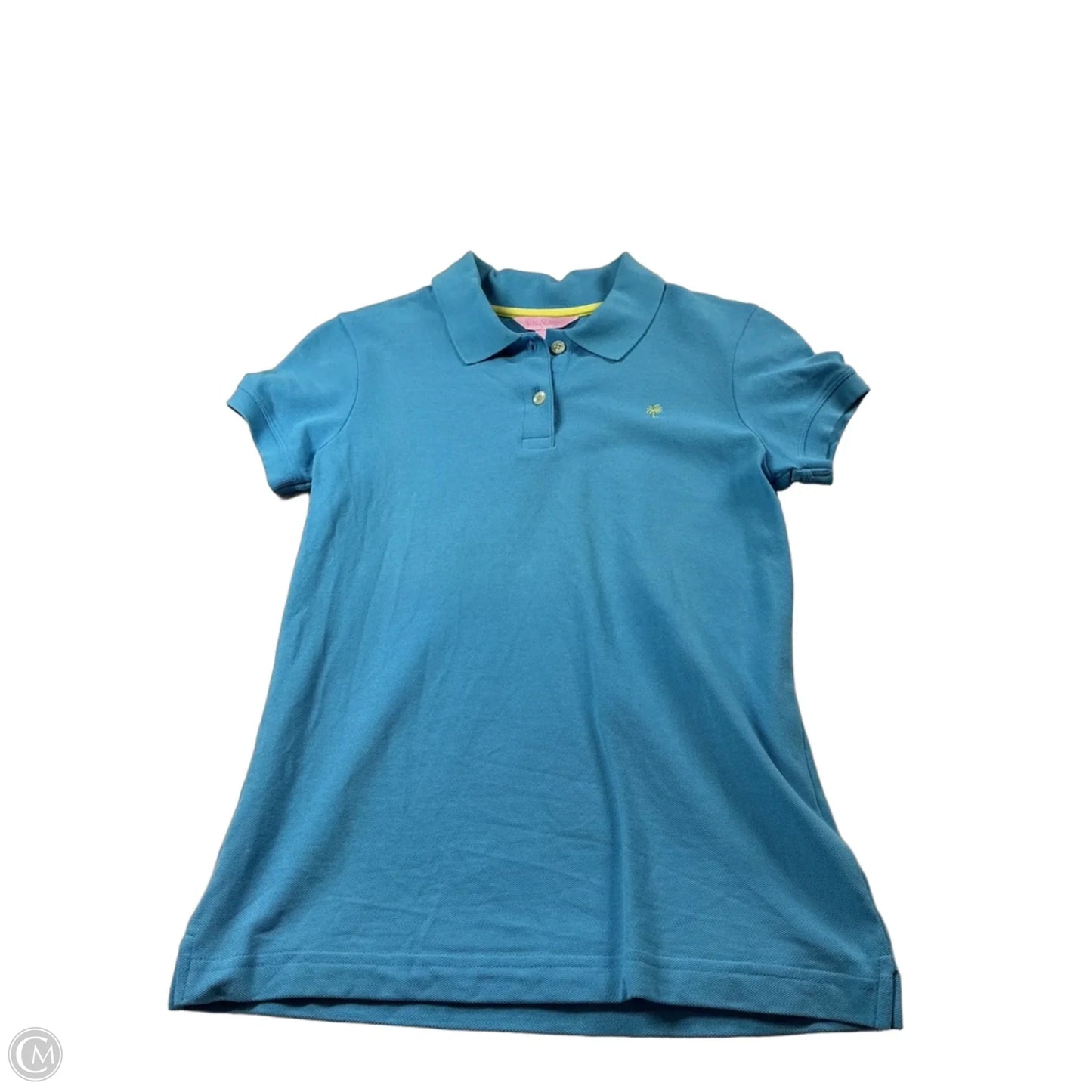 Top Short Sleeve Designer By Lilly Pulitzer In Blue, Size: Xs