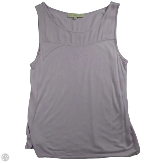 Top Sleeveless Basic By Loft In Pink, Size: L