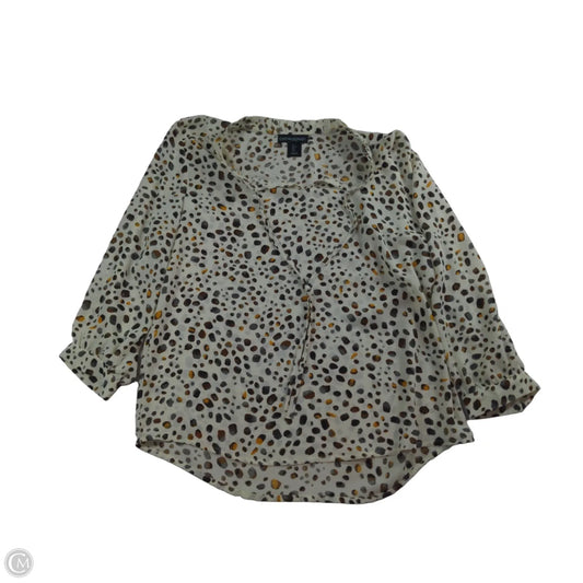 Top Long Sleeve By Cynthia Rowley In Cream, Size: S
