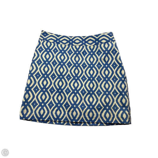 Skirt Mini & Short By Vineyard Vines In Blue & White, Size: 2