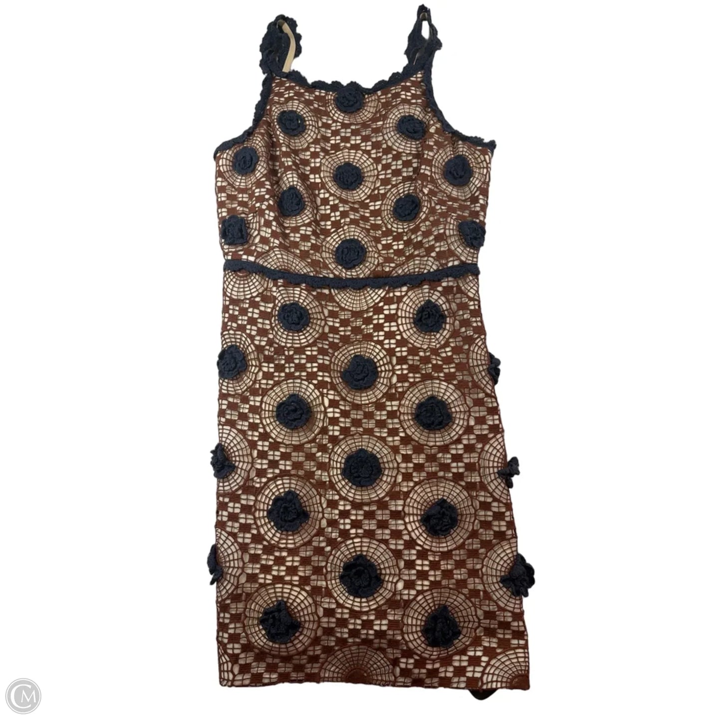 Dress Designer By Tory Burch In Blue & Brown, Size: 6