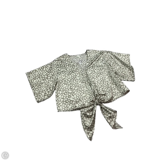 Top Short Sleeve By By Together In Grey & White, Size: M