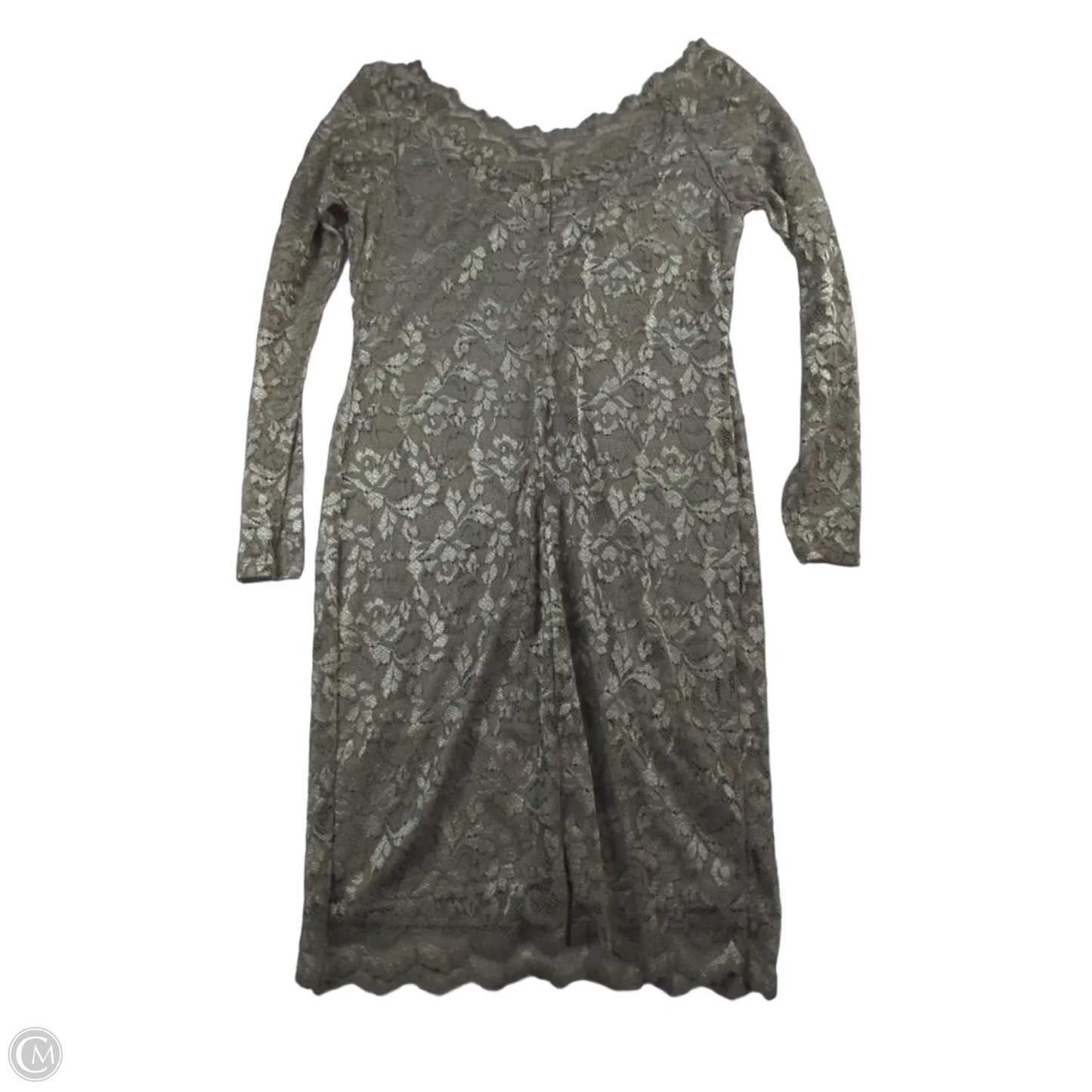 Dress Party Midi By Onyx In Silver, Size: 8