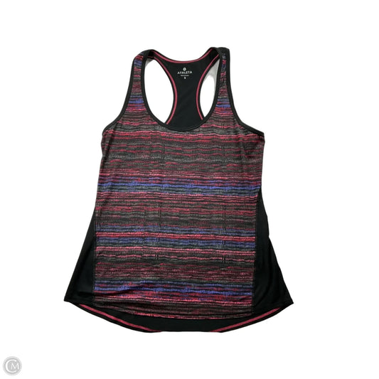 Athletic Tank Top By Athleta In Black & Pink, Size: S