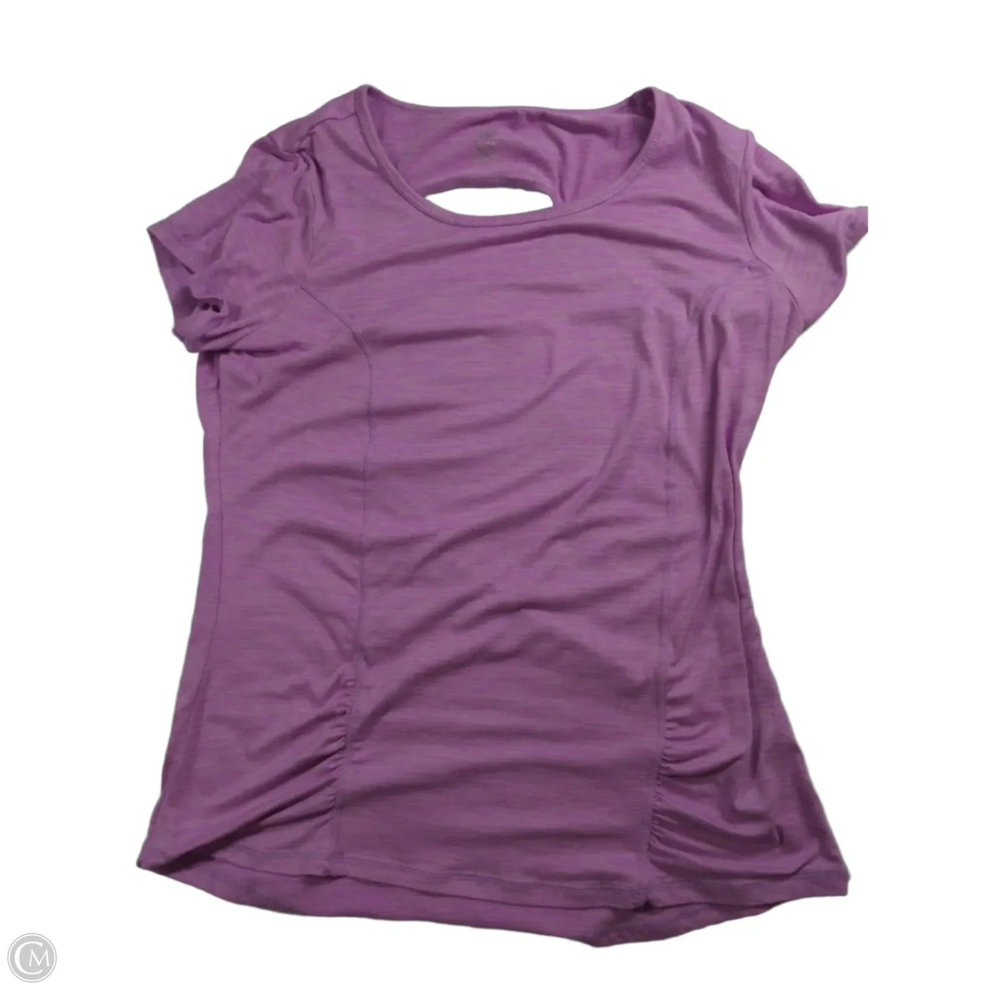 Top Short Sleeve Basic By Gaiam In Purple, Size: L