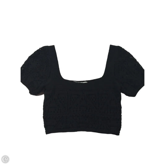 Top Short Sleeve By Zara In Black, Size: Xs