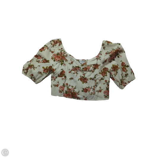 Top Short Sleeve By The Drop In Floral Print, Size: M
