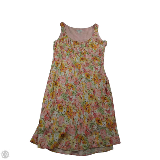 Dress Casual Midi By Loft In Floral Print, Size: Lp