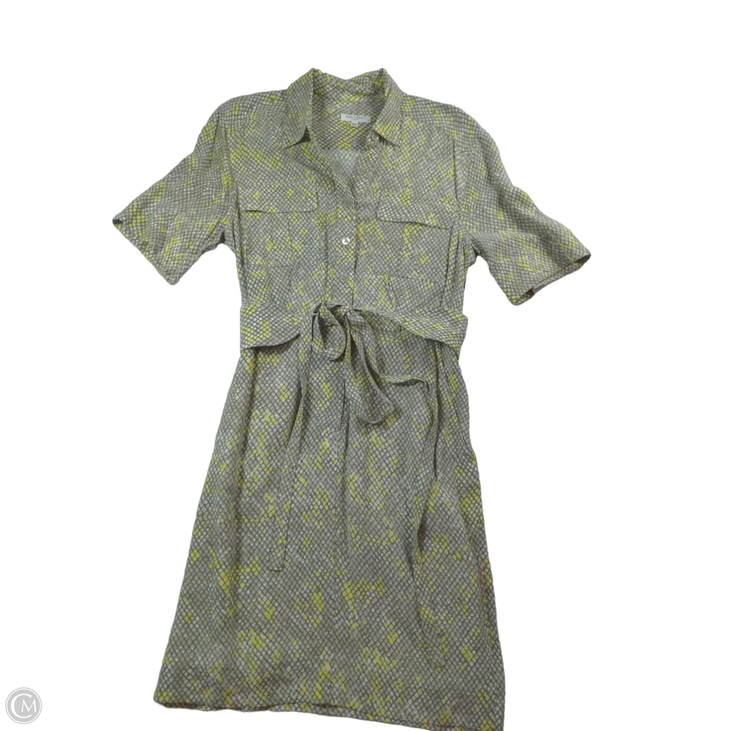Dress Work By Equipment In Snakeskin Print, Size: 4