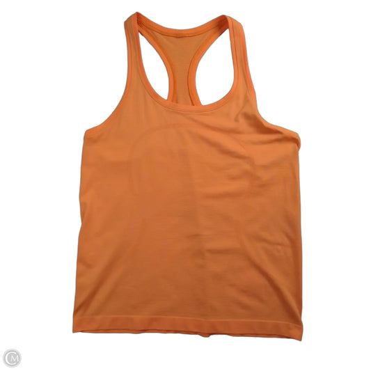 Athletic Tank Top By Lululemon In Orange, Size: L