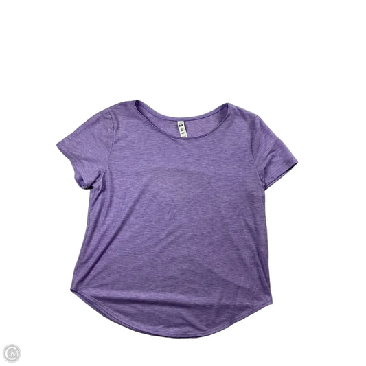 Athletic Top Short Sleeve By Under Armour In Purple, Size: Xs