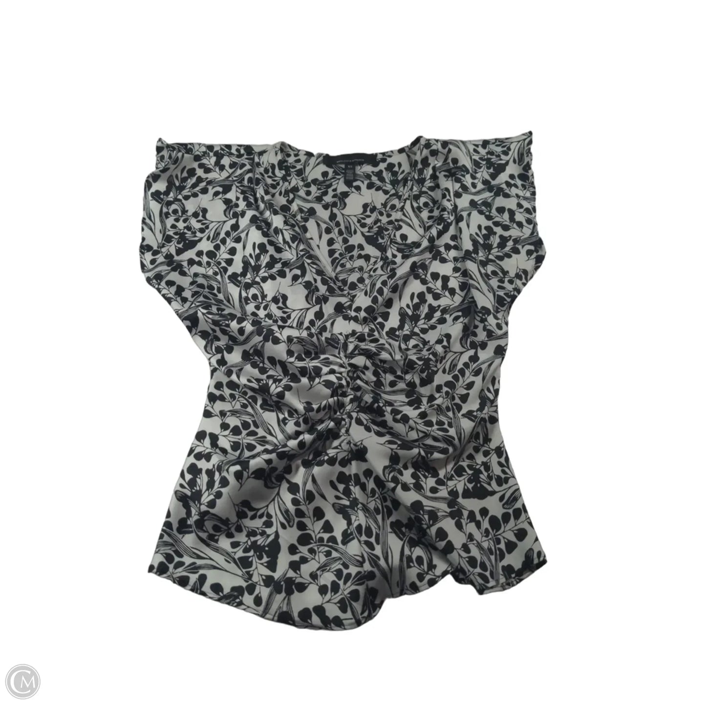 Top Short Sleeve By White House Black Market In Black & White, Size: Xs