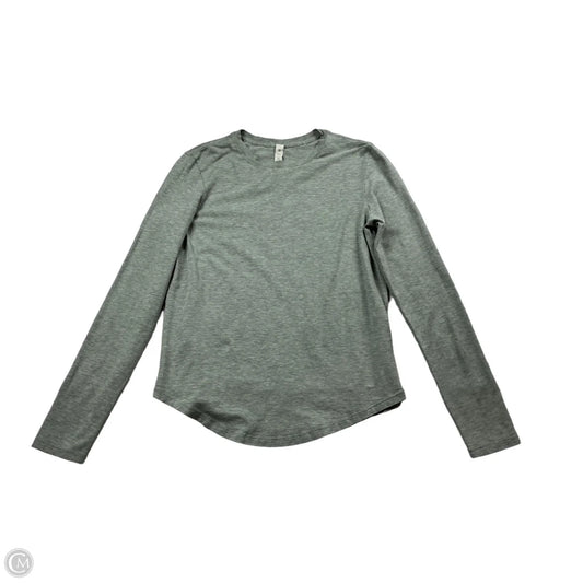 Athletic Top Long Sleeve Crewneck By Lululemon In Grey, Size: 2