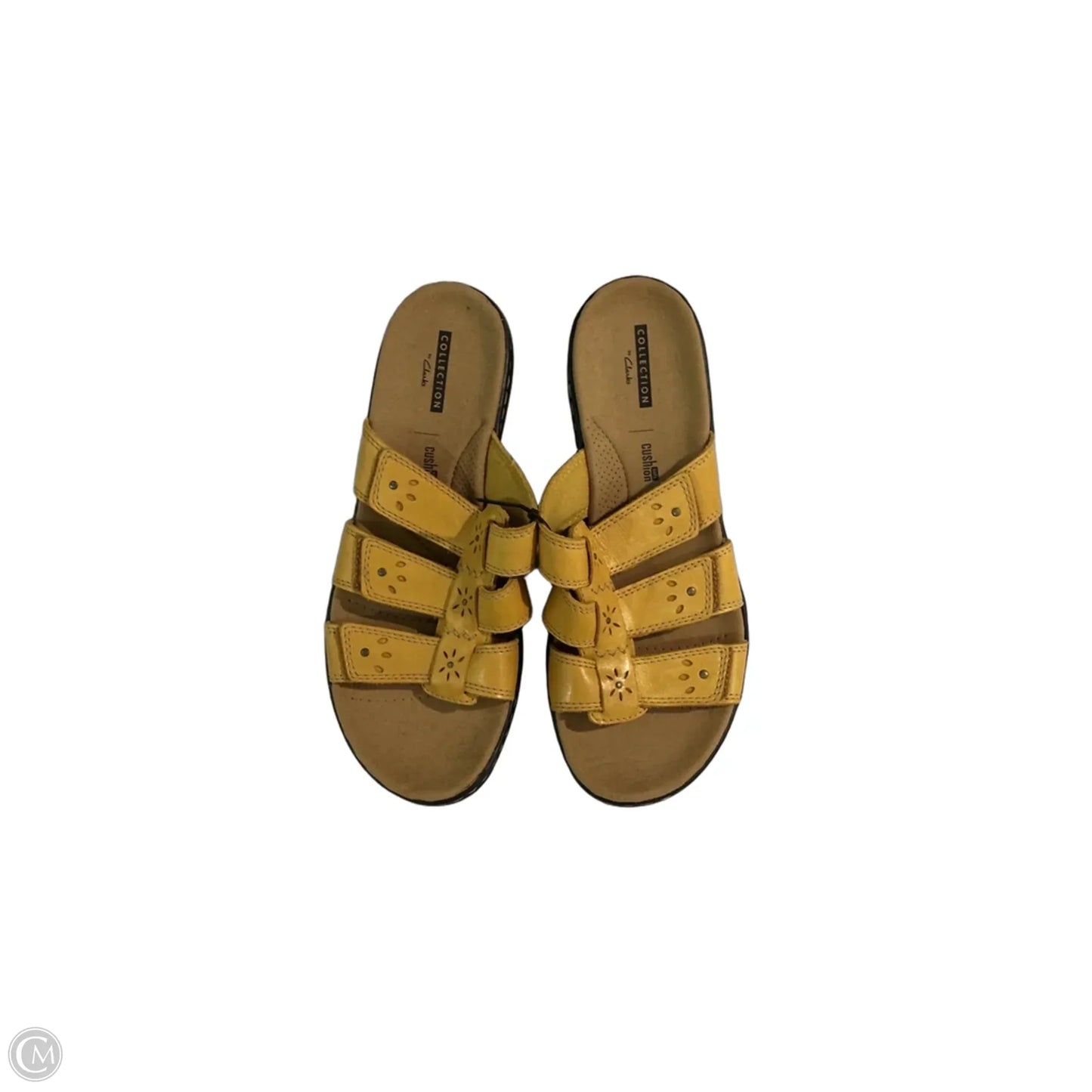 Sandals Flats By Clarks In Yellow, Size: 8.5