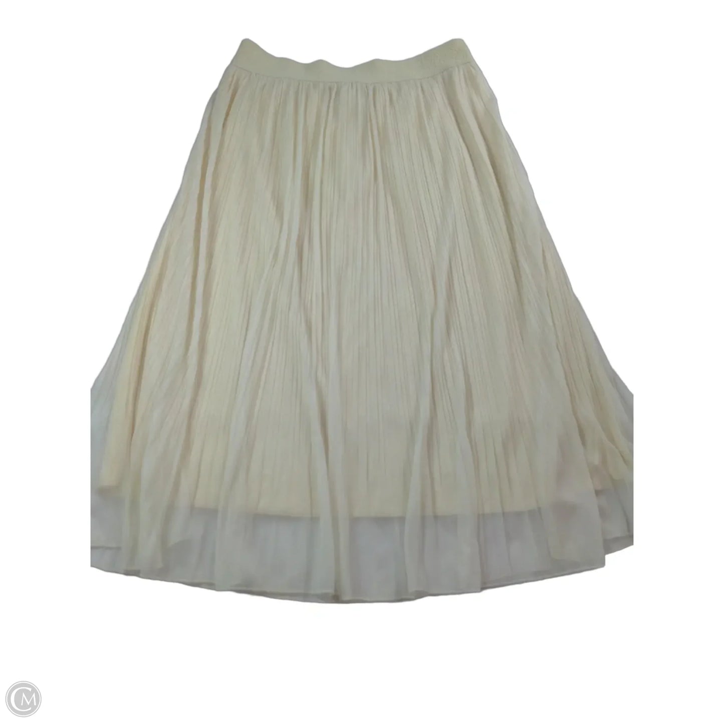 Skirt Maxi By Clothes Mentor In Cream, Size: L