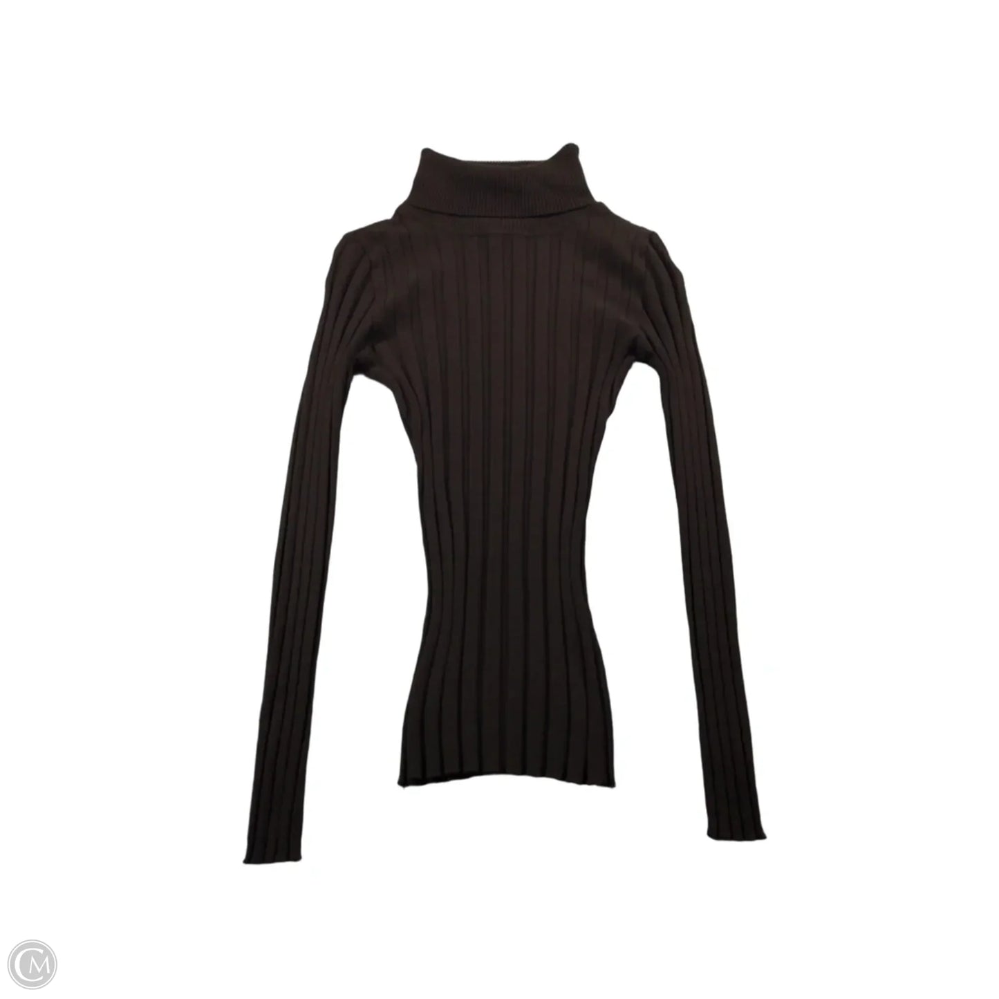 Top Long Sleeve By Dots In Brown, Size: S