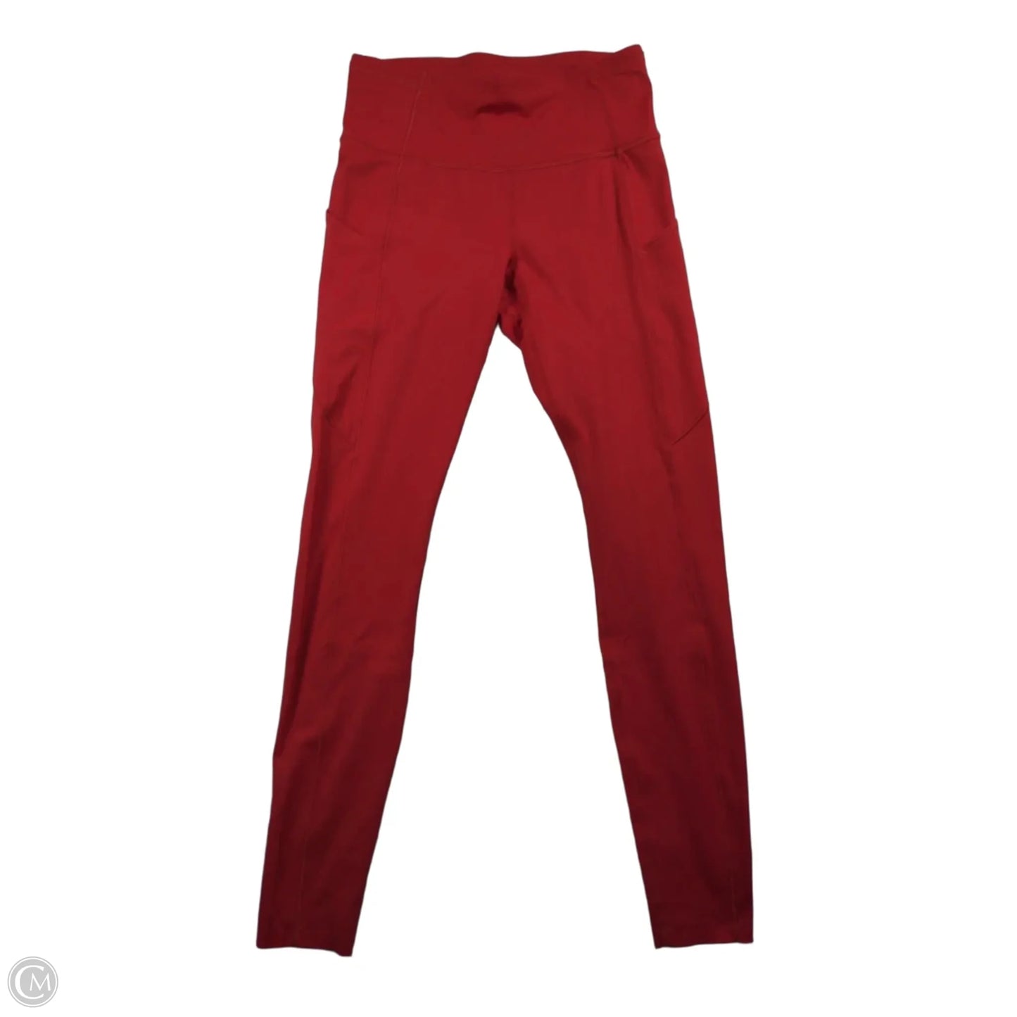 Athletic Leggings By Lululemon In Red, Size: S
