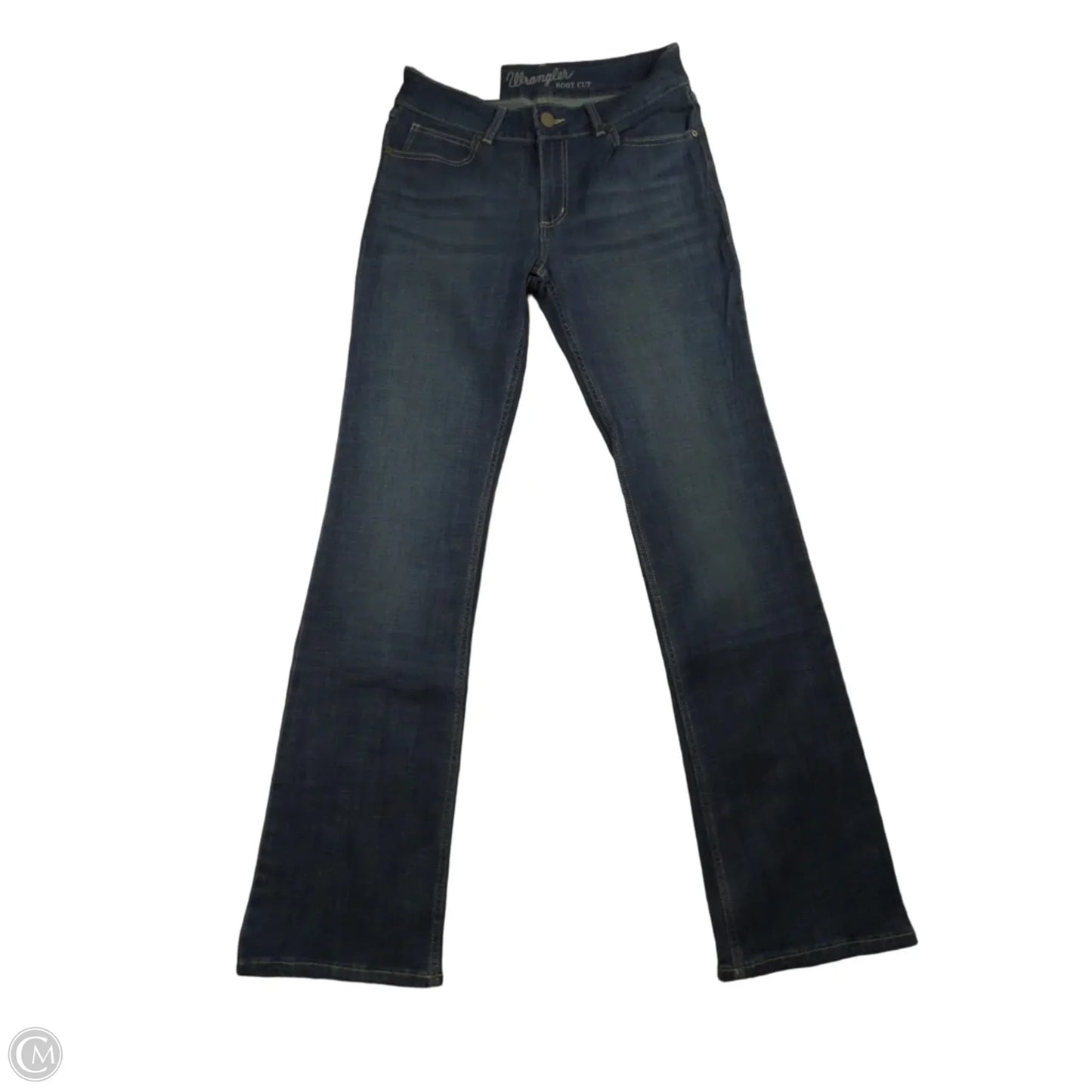Jeans Boot Cut By Wrangler In Blue Denim, Size: 8