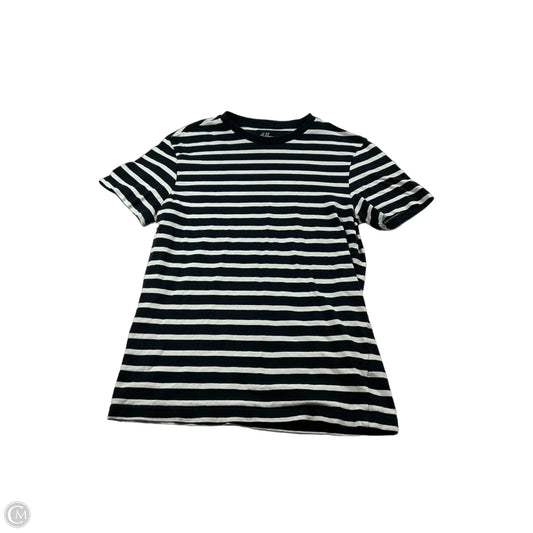 Top Short Sleeve By H&m In Striped Pattern, Size: Xs