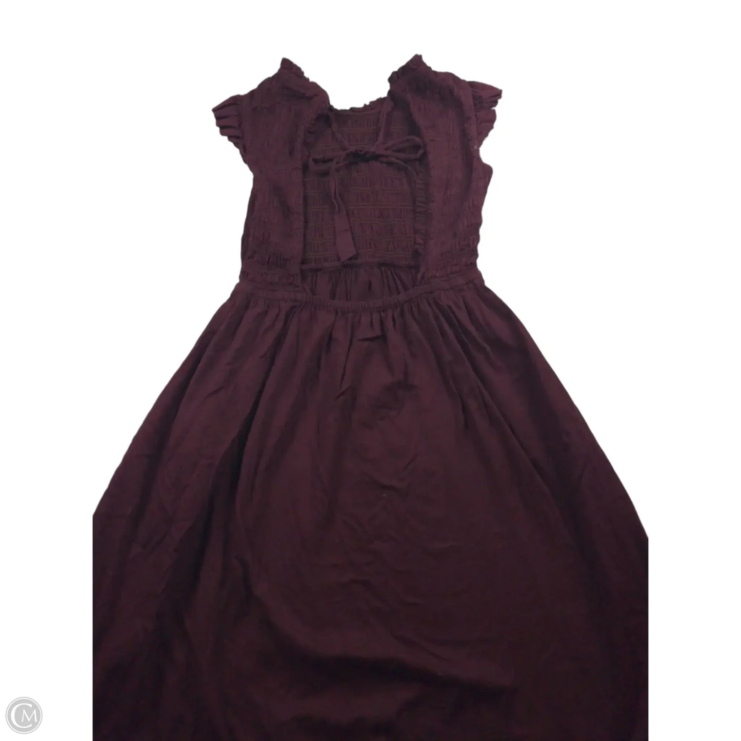 Dress Casual Midi By Gap In Maroon, Size: M
