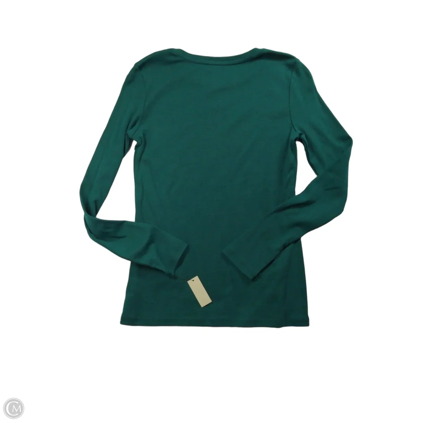 Top Long Sleeve Basic By Talbots In Green, Size: Xs