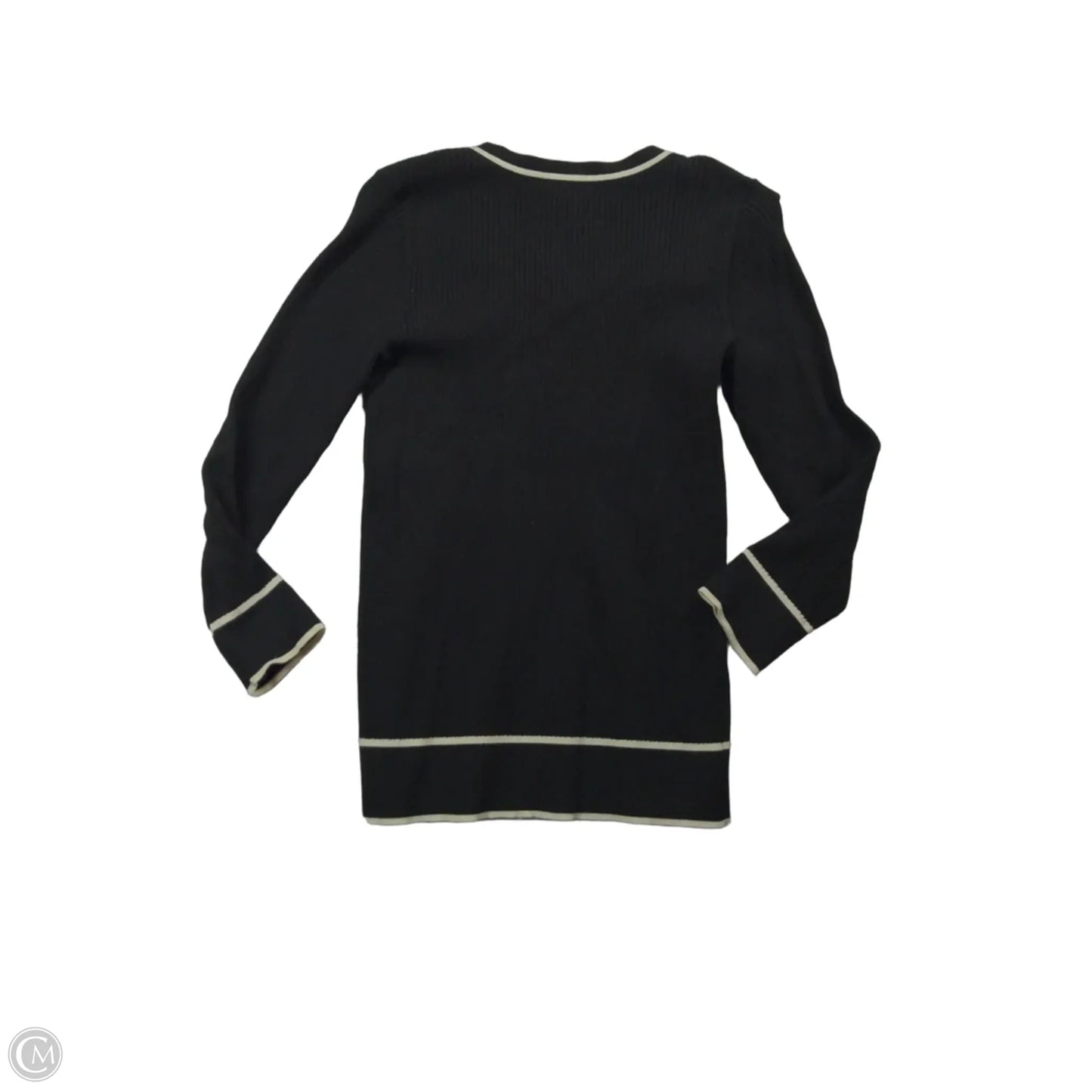 Sweater By Talbots In Black & White, Size: Xs