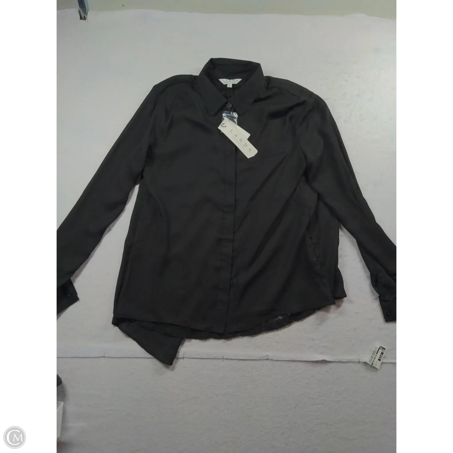 Top Long Sleeve By Clothes Mentor In Black, Size: M
