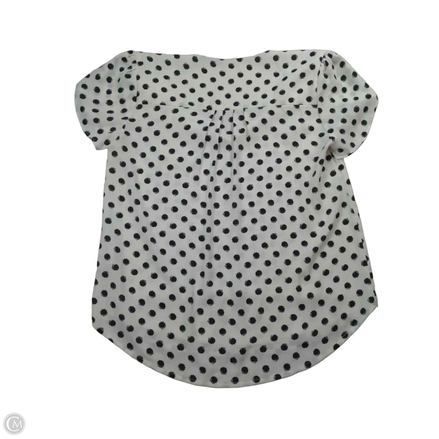 Blouse Short Sleeve By 41 Hawthorn In Polkadot Pattern, Size: M