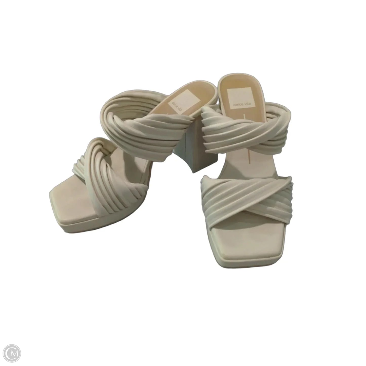 Sandals Heels Block By Dolce Vita In Tan, Size: 6