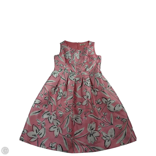 Dress Party Midi By Eliza J In Pink & White, Size: 12
