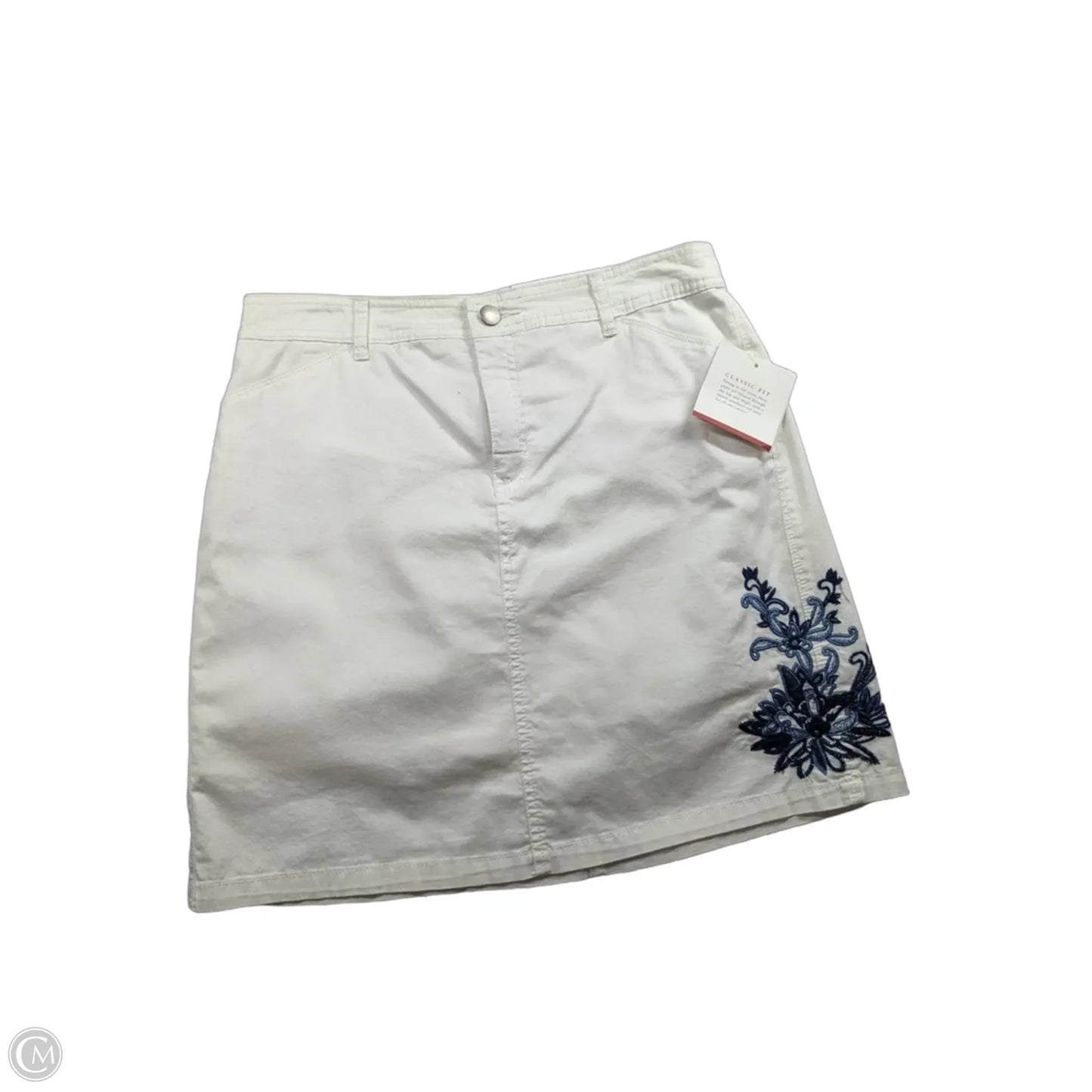 Skort By Croft And Barrow In White, Size: 6
