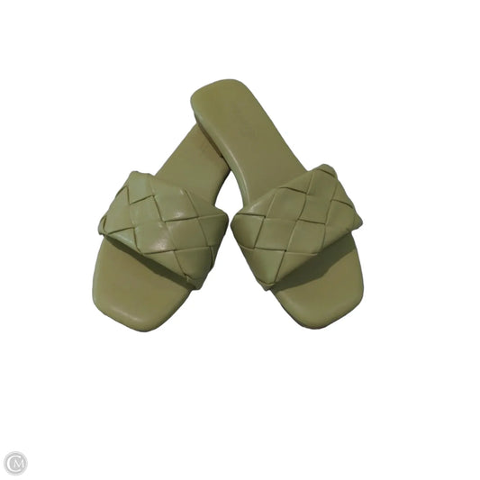 Sandals Flats By Cushionaire In Green, Size: 7