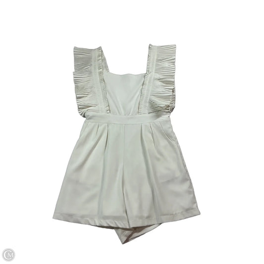 Romper By Leo And Nicole In White, Size: S