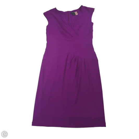 Dress Work By Lauren By Ralph Lauren In Purple, Size: 4