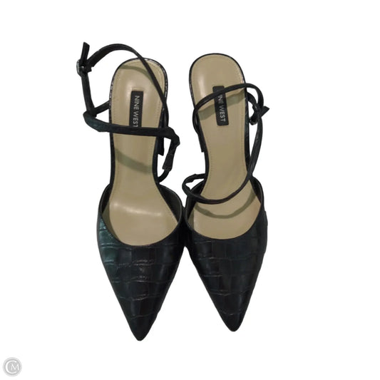 Shoes Heels Block By Nine West In Black, Size: 8.5